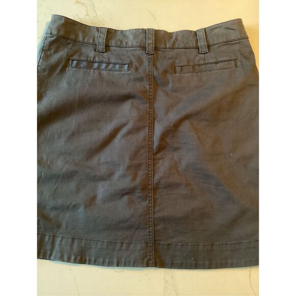 Carve Designs Button Up Skirt Sz 8 Brown Stretch - Picture 6 of 6